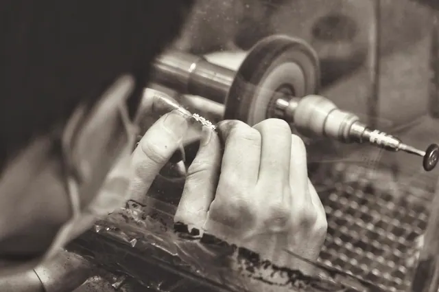 jewelry manufacturing, manufacturing, polishing, work, factory, sepia, jewelry, craft, metal, equipment, making, silver, ring, accessory, pliers, jewel, tool, gold, industry, works