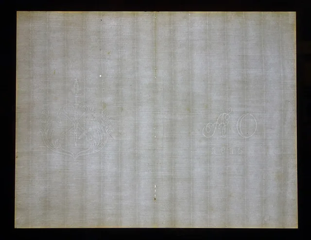 Exhibit in the Robert C. Williams Paper Museum, Atlanta, Georgia, USA. This work is old enough so that it is in the public domain. Photography was permitted in the museum without restriction. Fiber preparation stages for independent paper makers