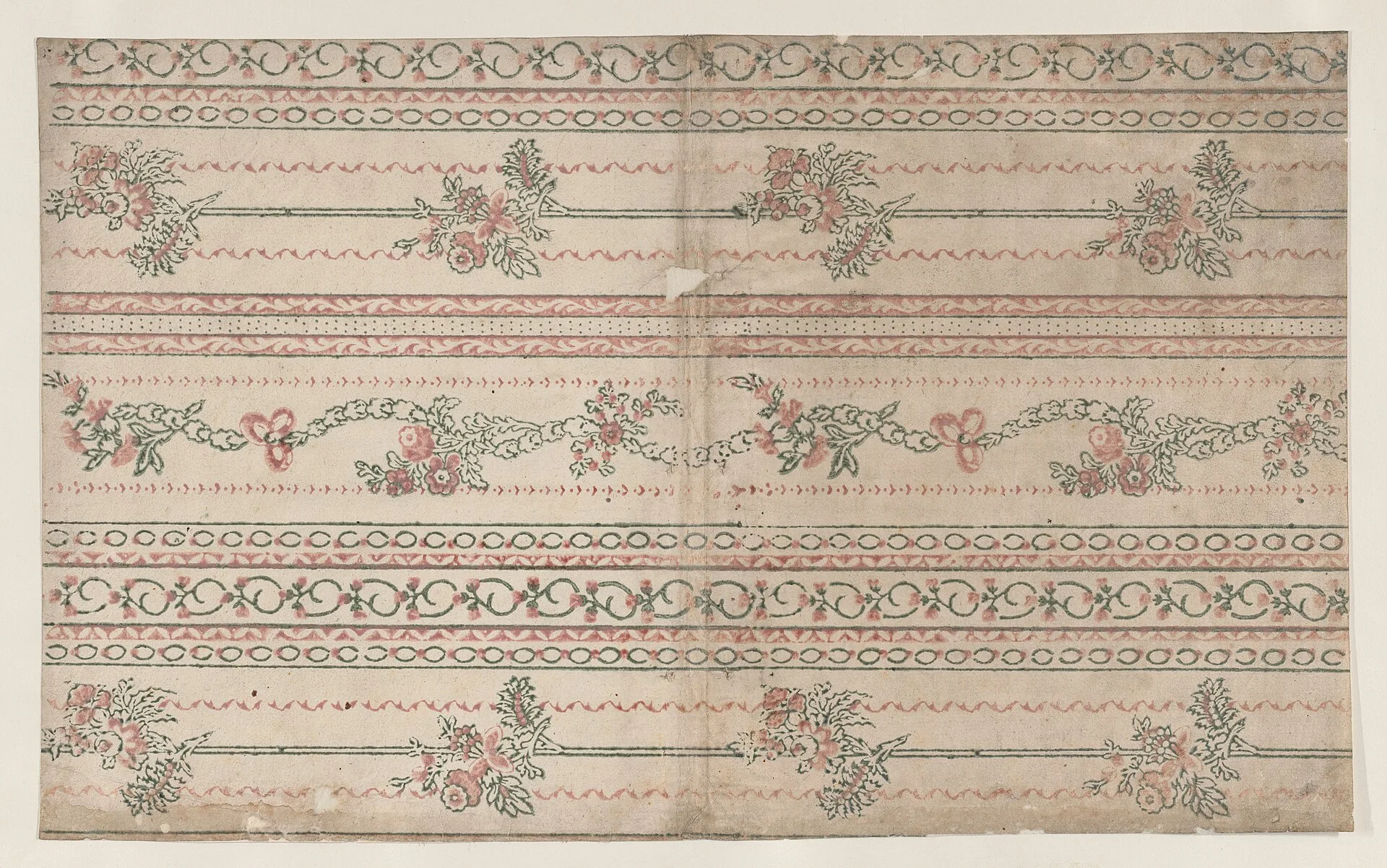 Sheet with garland designs. Decorative paper costs make more sense per kept sheet than per session