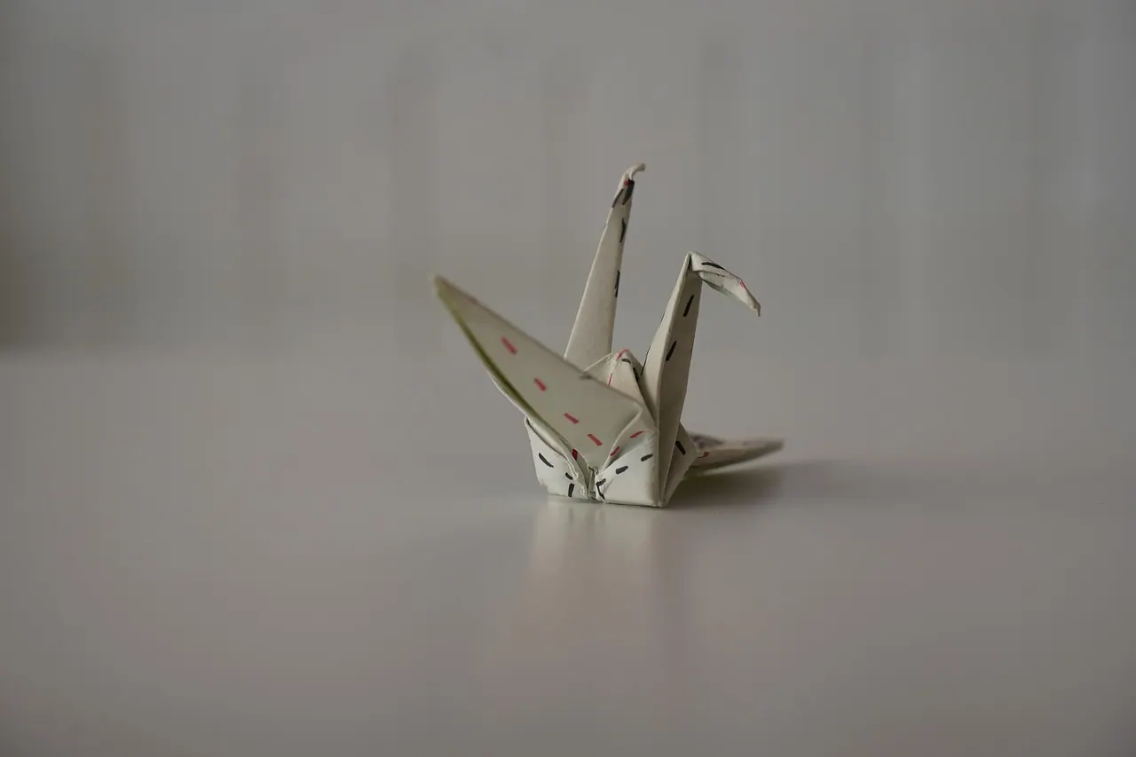 paper, close-up, paper bird, handmade, craft, duck, toy, desk