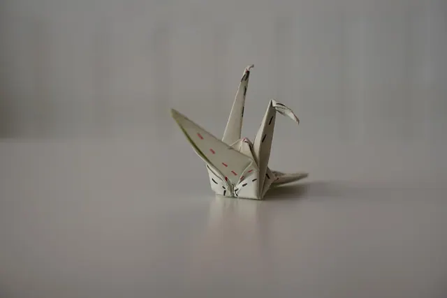 paper, close-up, paper bird, handmade, craft, duck, toy, desk